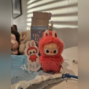 Pin For Love Labubu Pop Mart Keychain - Letter N
